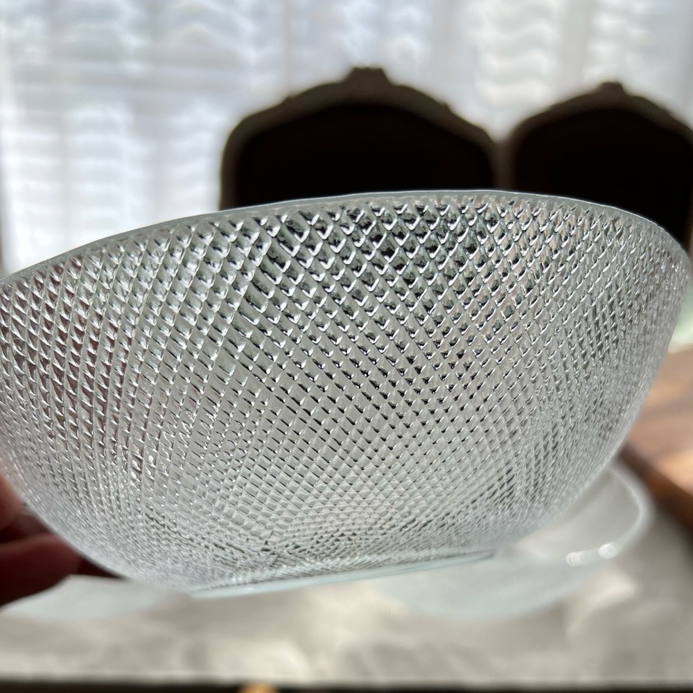 Clear arcoroc bowls set of 4